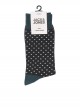 Slate Dot Sock