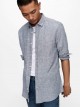 Caiden Shirt Long Sleeves, Linen Woven