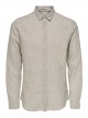 Caiden Shirt Long Sleeves, Linen Woven