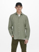 Caiden Shirt Long Sleeves, Linen Woven
