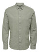 Caiden Shirt Long Sleeves, Linen Woven
