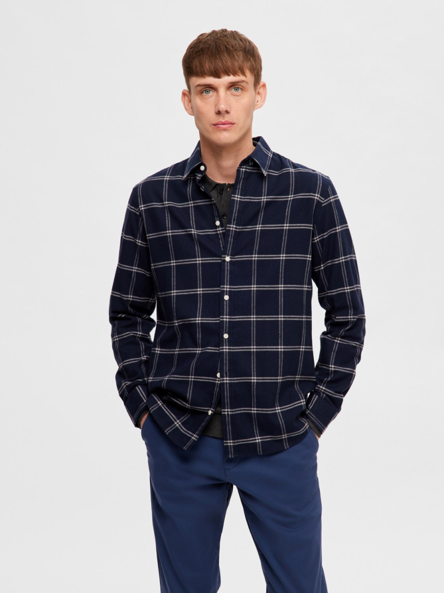 PX Clothing Owen Flannel Shirt XXL / Navy