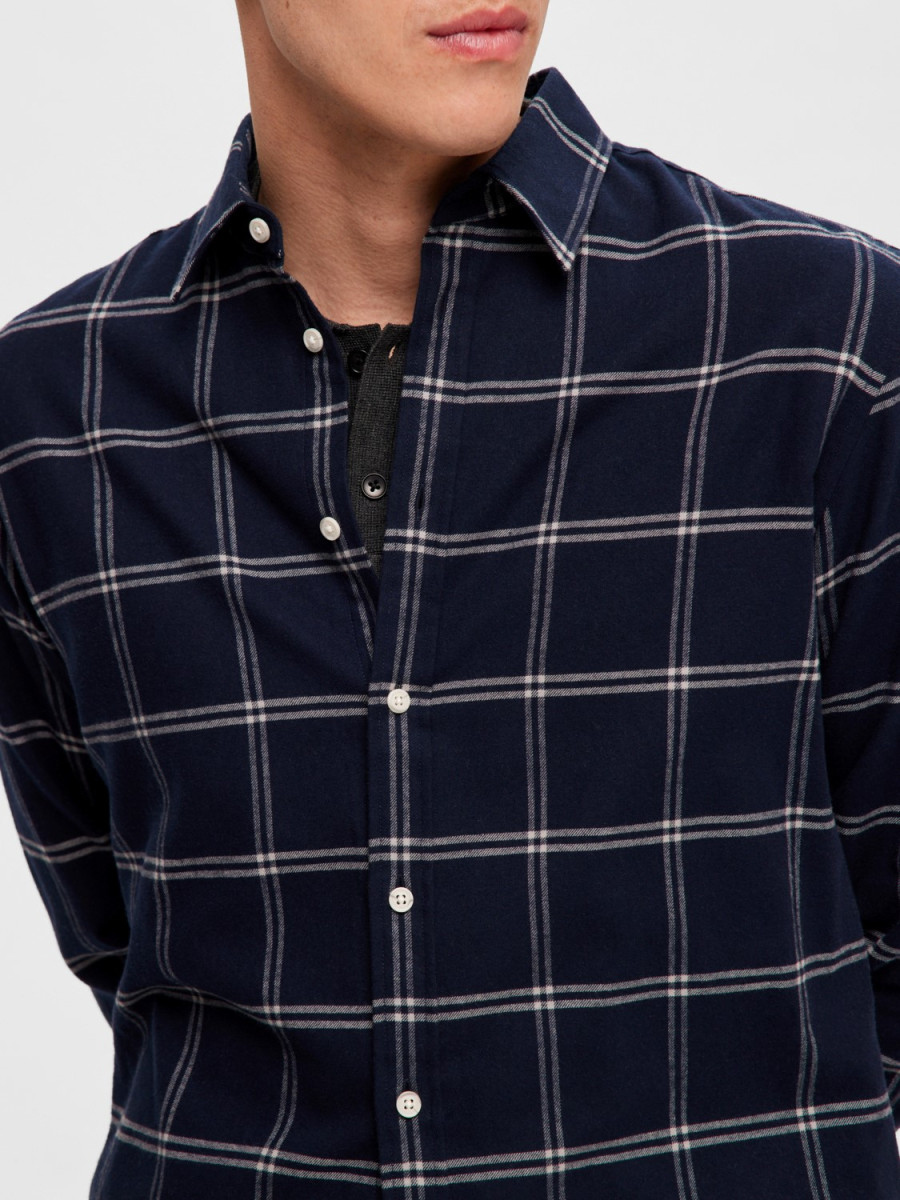 PX Clothing Owen Flannel Shirt XXL / Navy