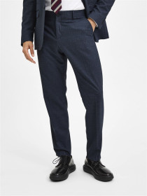 SELECTED Trousers, SlhSlim-Timelogan Blue Struct Trousers