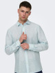 Caiden Shirt Long Sleeves, Linen Woven