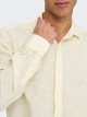 Caiden Shirt Long Sleeves, Linen Woven
